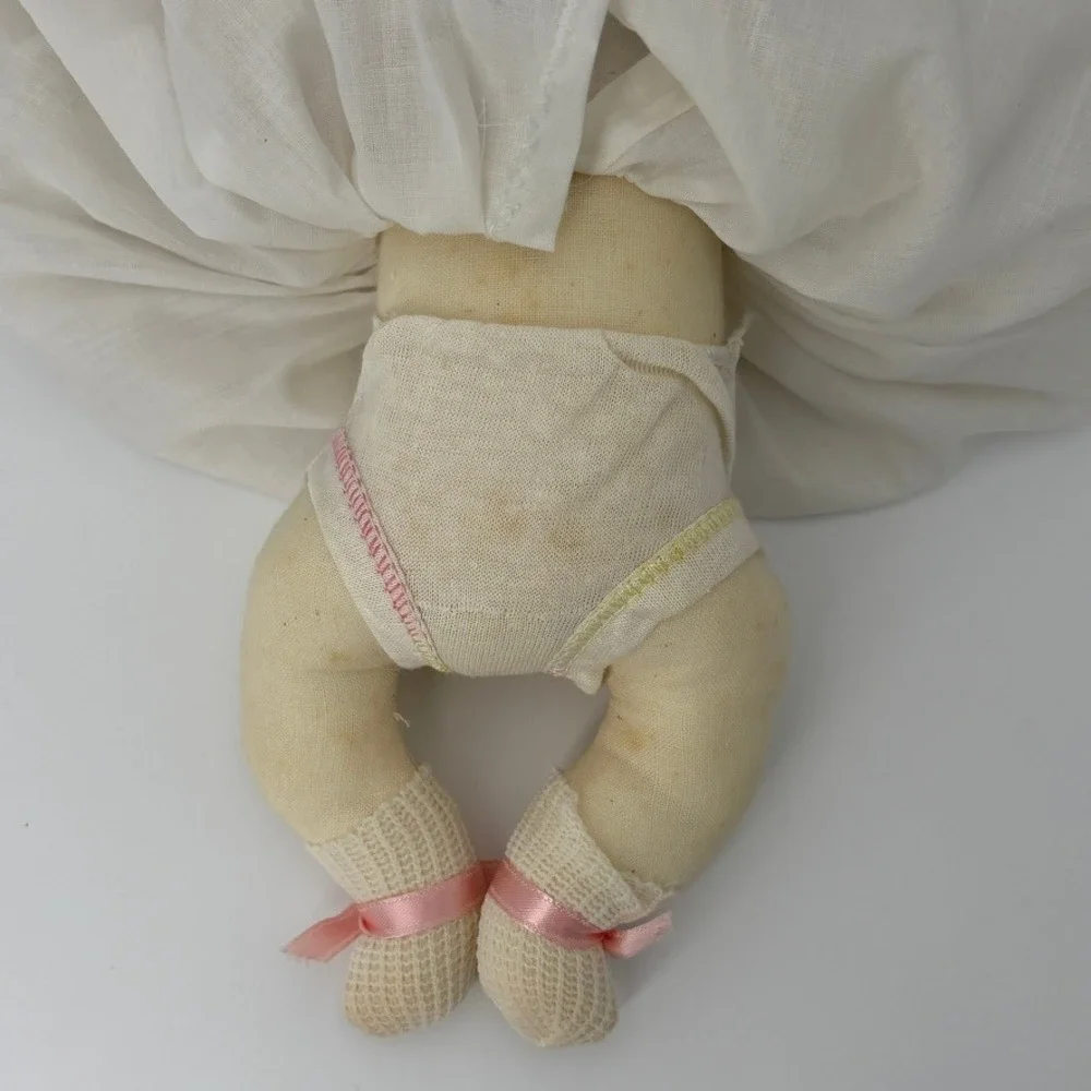 1978 Bye-Lo Baby Doll Reproduction Porcelain Head Cloth Body 12 inch Vintage